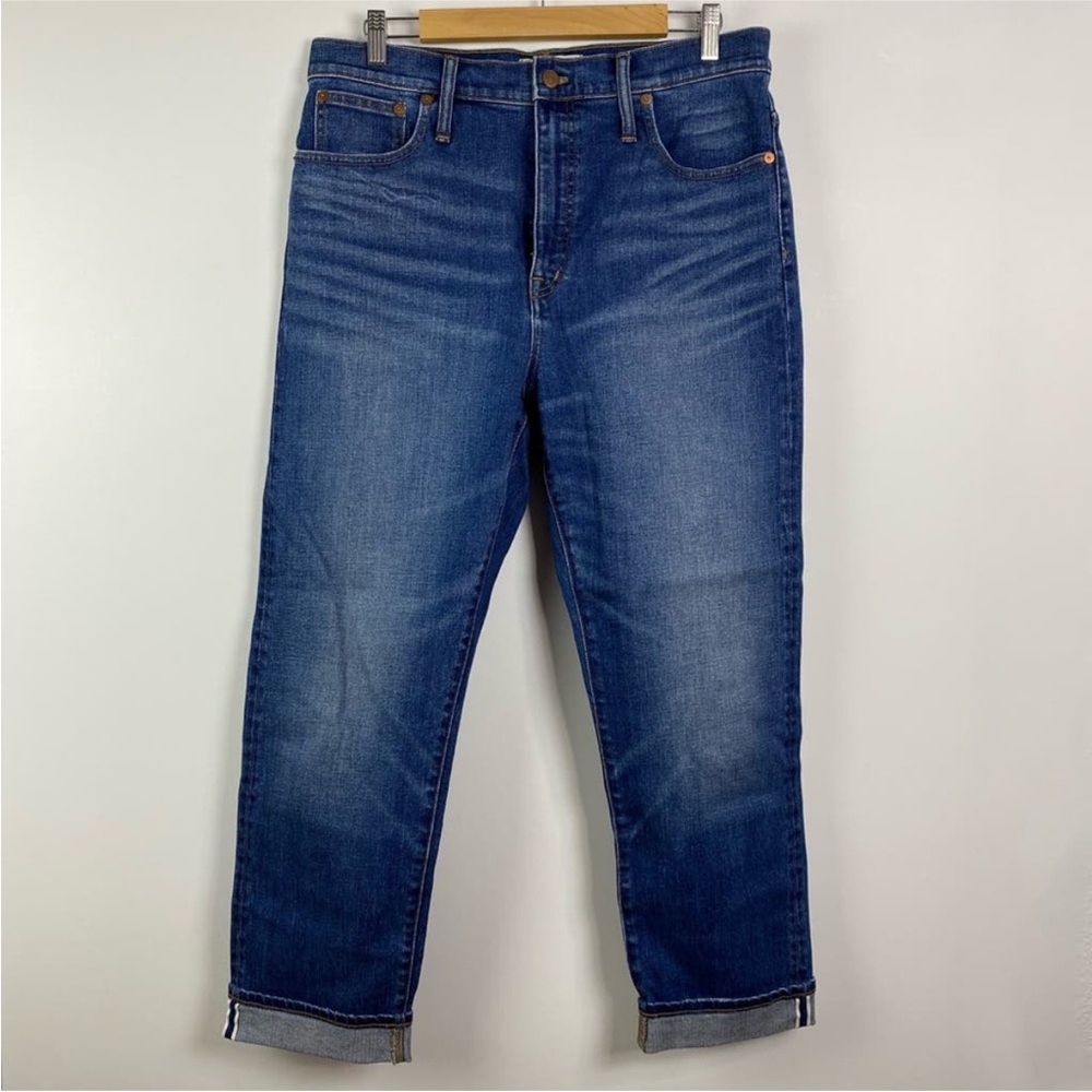 Madewell Classic Straight Jeans in Ives Wash Selvedge Edition Size 31